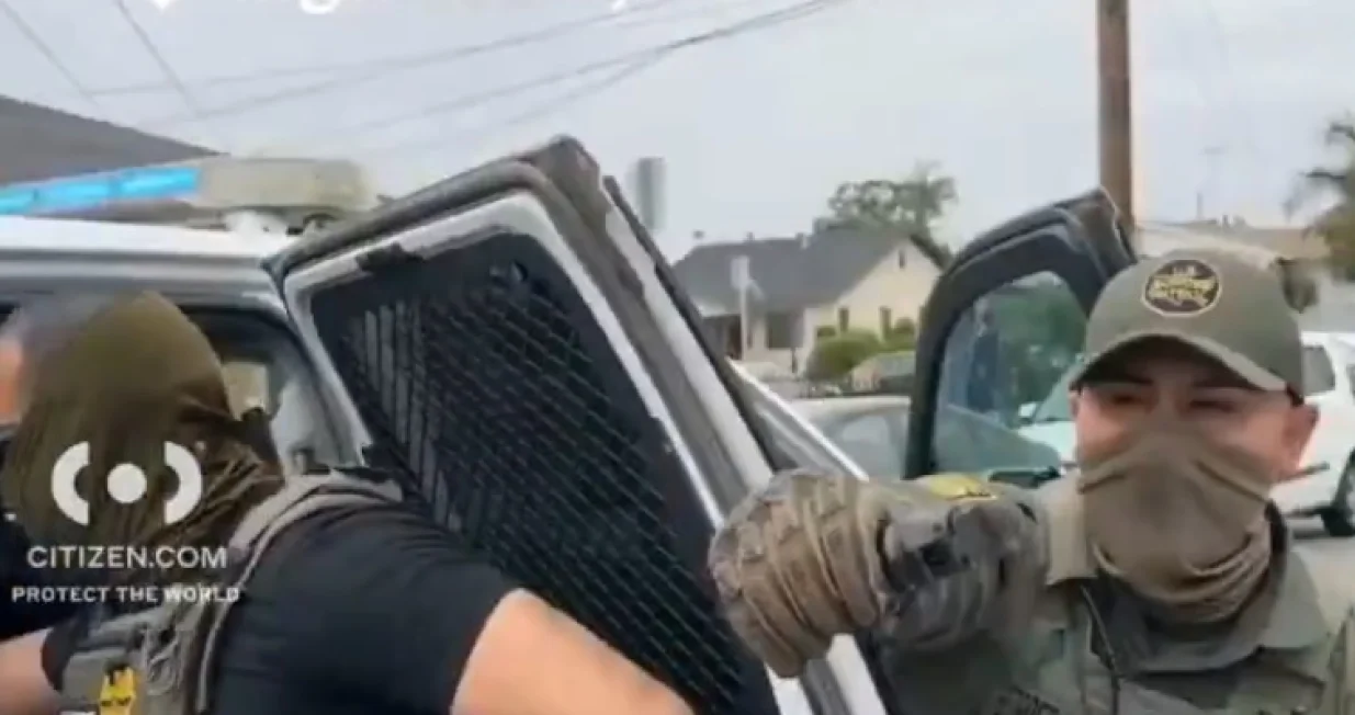 Privođenje migranata LA/Screenshot