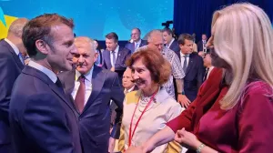 Cvijanović i Macron u Nici/Željka Cvijanović