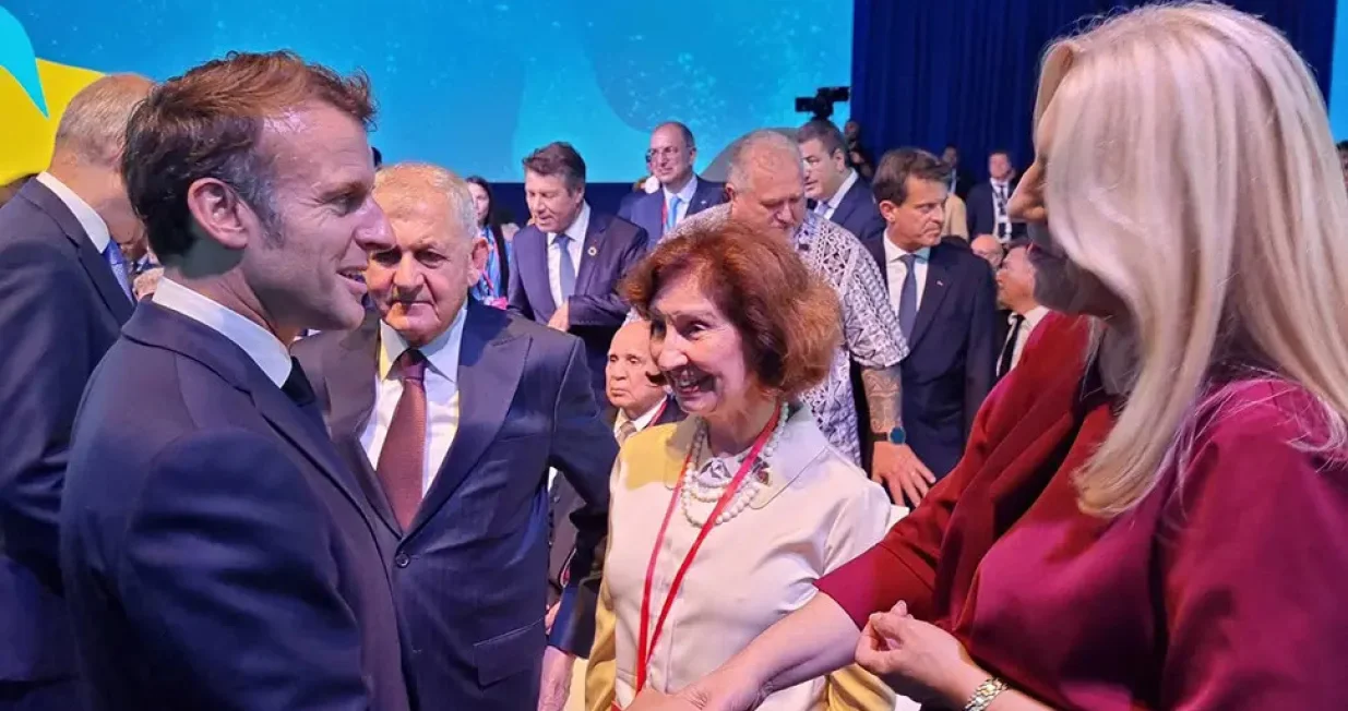 Cvijanović i Macron u Nici/Željka Cvijanović