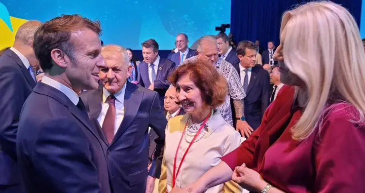 Cvijanović i Macron u Nici/Željka Cvijanović