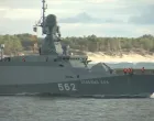 A still image from a video released by the Russian Defence Ministry shows the small-size missile ship Zeleniy Dol, that is said to be involved in naval drills in the Baltic Sea, as it leaves a permanent base at an unknown location in Russia, in this image taken from handout footage released May 27, 2025. Russian Defence Ministry/Handout via REUTERS ATTENTION EDITORS - THIS IMAGE HAS BEEN SUPPLIED BY A THIRD PARTY. NO RESALES. NO ARCHIVES. MANDATORY CREDIT. WATERMARK FROM SOURCE./Russian Defence Ministry