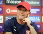 Soccer Football - European Qualifiers - Serbia Press Conference - Arena Kombetare, Tirana, Albania - June 6, 2025 Serbia coach Dragan Stojkovic during the press conference REUTERS/Florion Goga