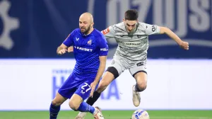 25.01.2025., stadion Maksimir, Zagreb - SuperSport HNL, 19. kolo, GNK Dinamo - NK Istra 1961. Josip Misic, Hamza Jaganjac Photo: Marko Prpic/PIXSELL
