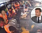 Aktivisti na humanitarnom brodu Madleen; Emmanuel Macron//