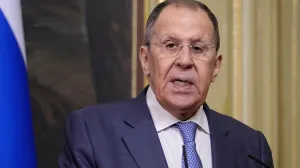 FILE PHOTO: Russian Foreign Minister Sergei Lavrov speaks during a press conference following a meeting with Turkish Foreign Minister Hakan Fidan in Moscow, Russia, May 27, 2025. Pavel Bednyakov/Pool via REUTERS/File Photo/Pavel Bednyakov