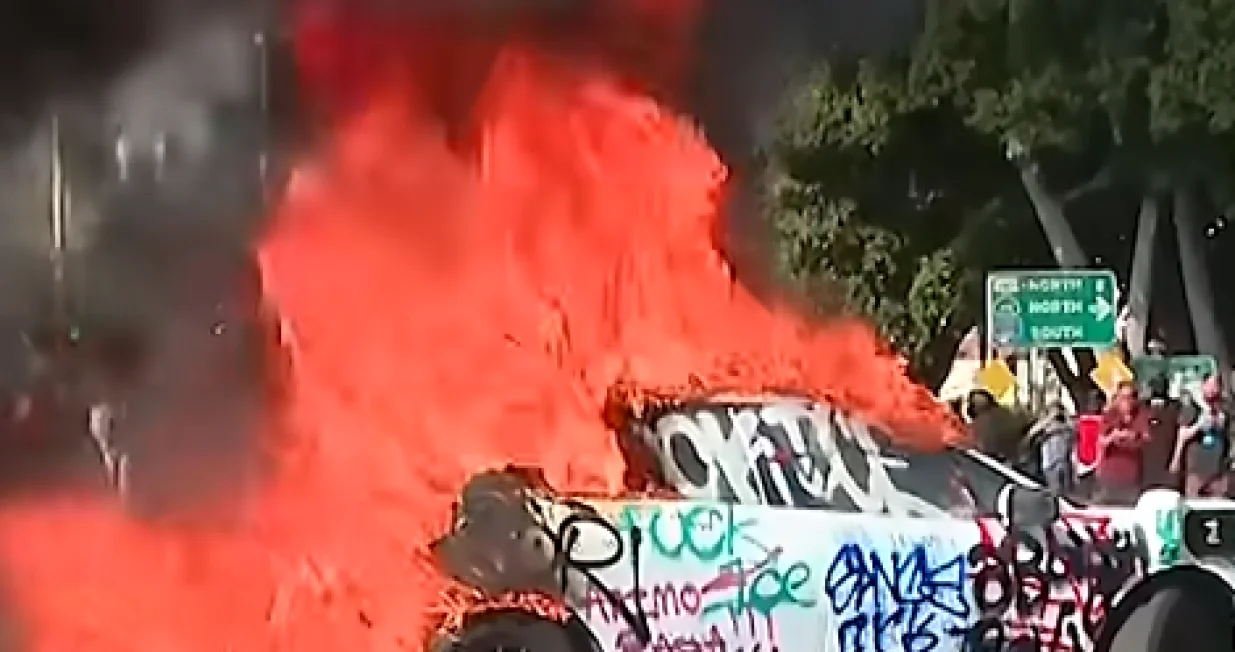 Los Angeles protesti/Screenshot