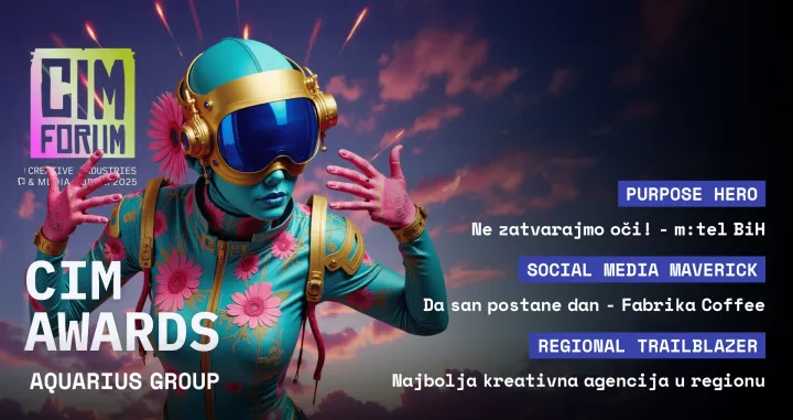 Tri priznanja na CIM AWARDS 2025 - Aquarius Group najbolja kreativna agencija u regionu//