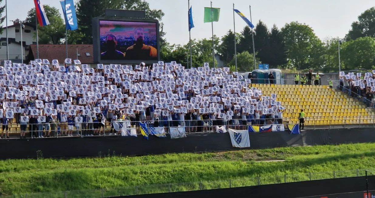 Navijači BiH u Sloveniji