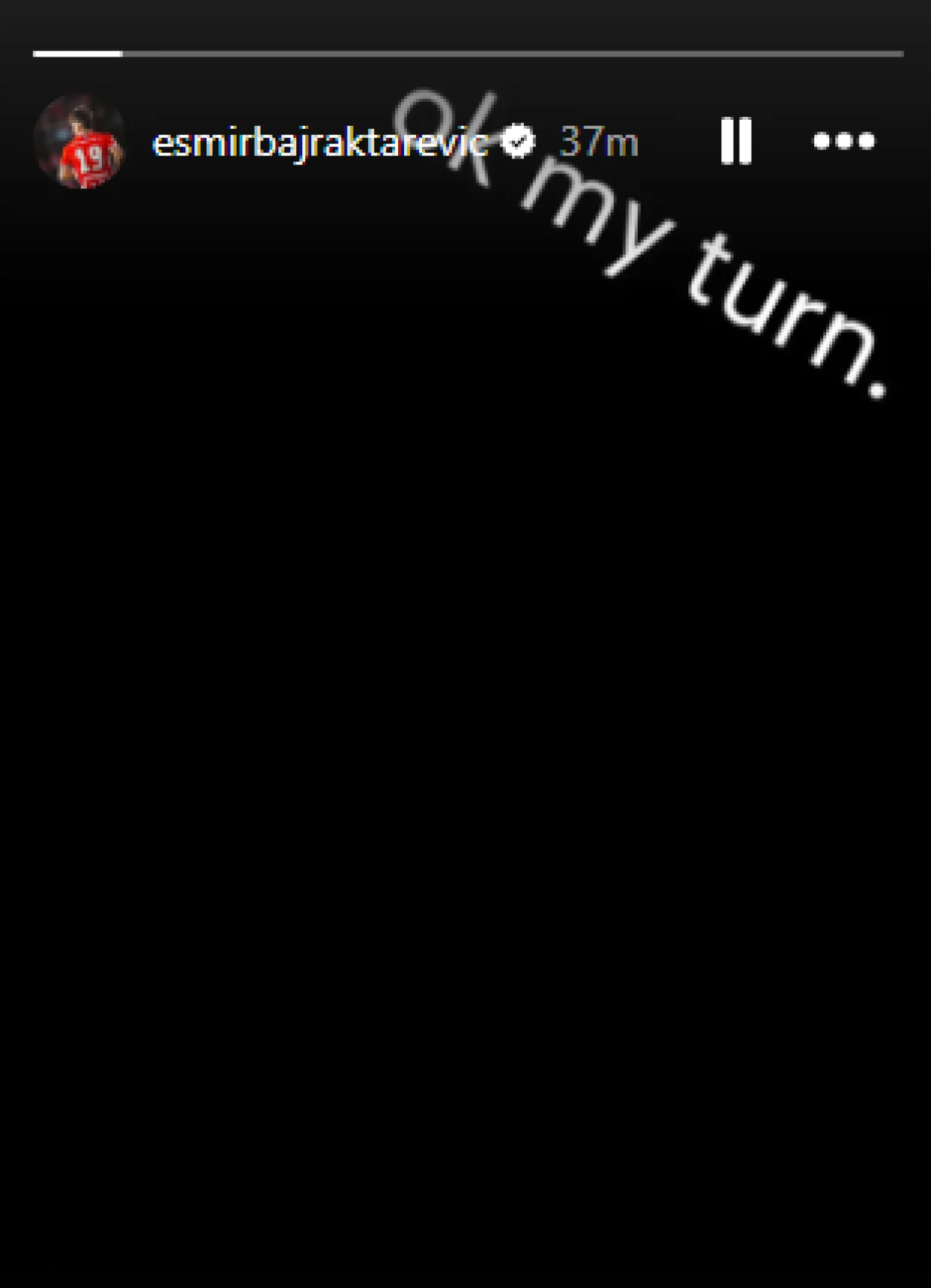 Objava Bajraktarevića (FOTO: Instagram)