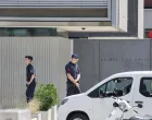 Police officers stand guard near a school following a deadly school shooting in Graz, Austria, June 10, 2025. REUTERS/Leonhard Foeger/Leonhard Foeger