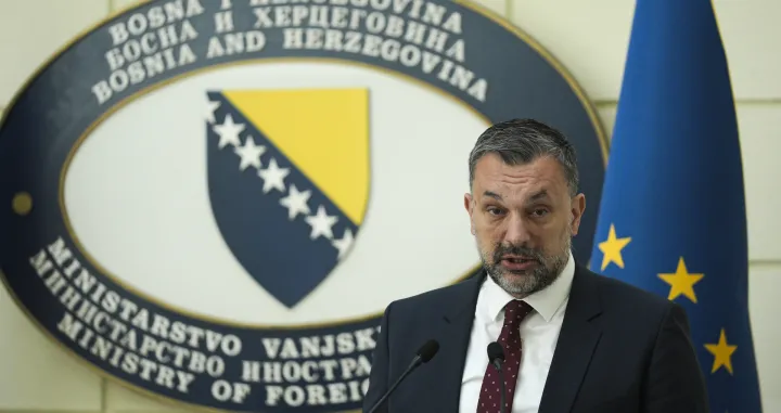 Konferencija za medije ministra vanjskih poslova BiH Elmedina Konakovića/Anadolija