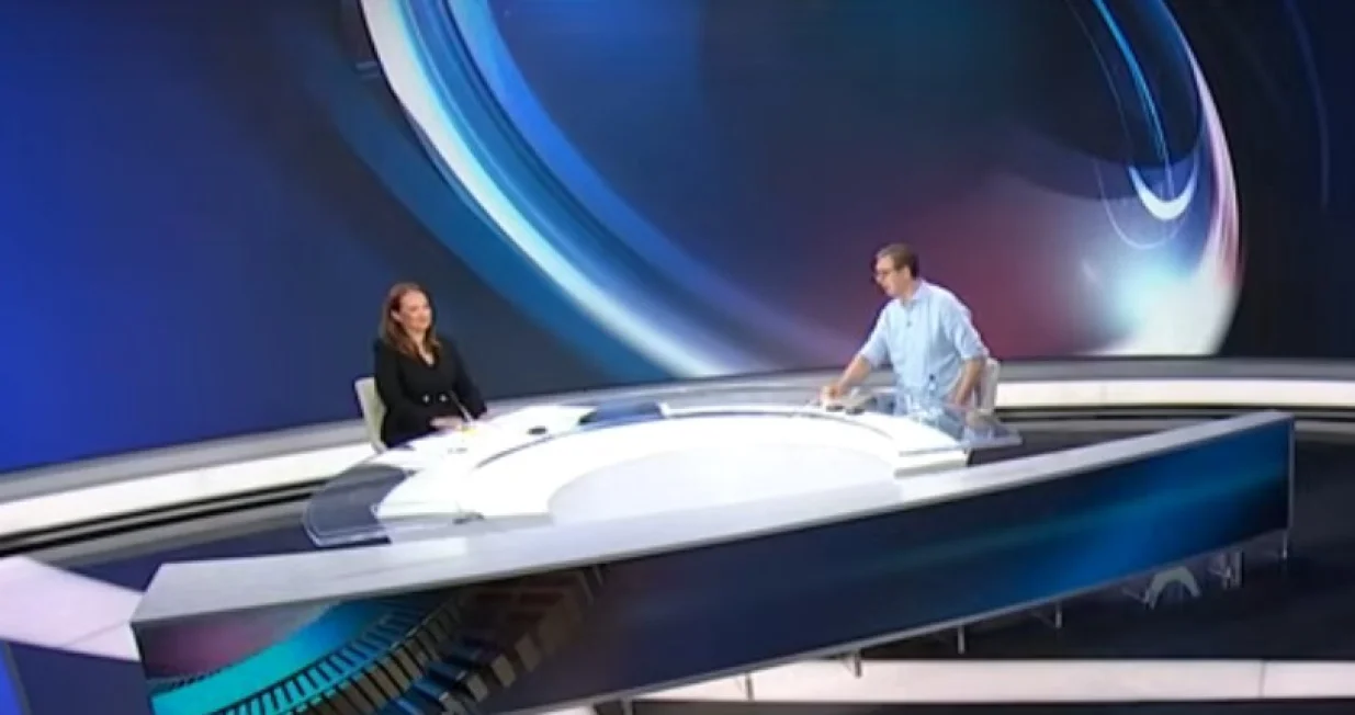 Aleksandar Vučić, emisija Oko, RTS/Prtsc