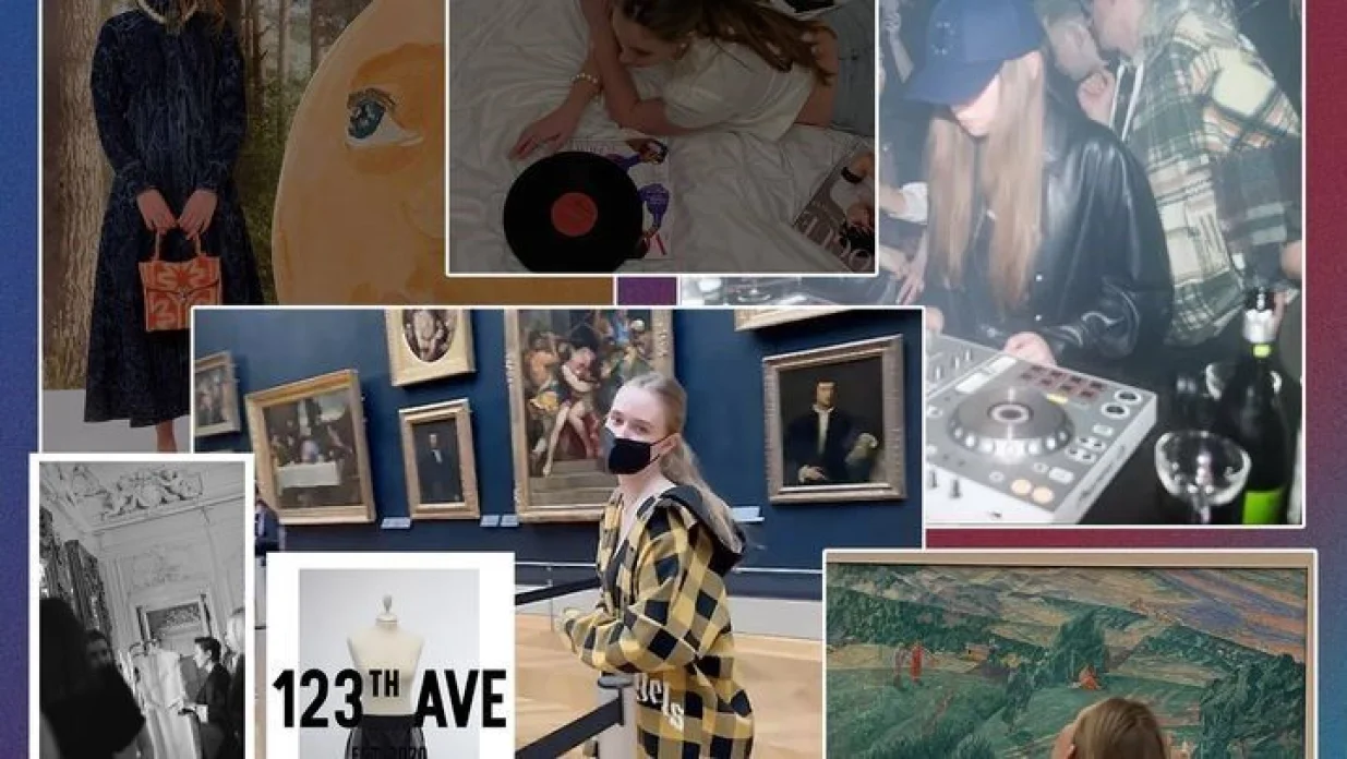 Montaža Elizavetinih postova na Instagramu/