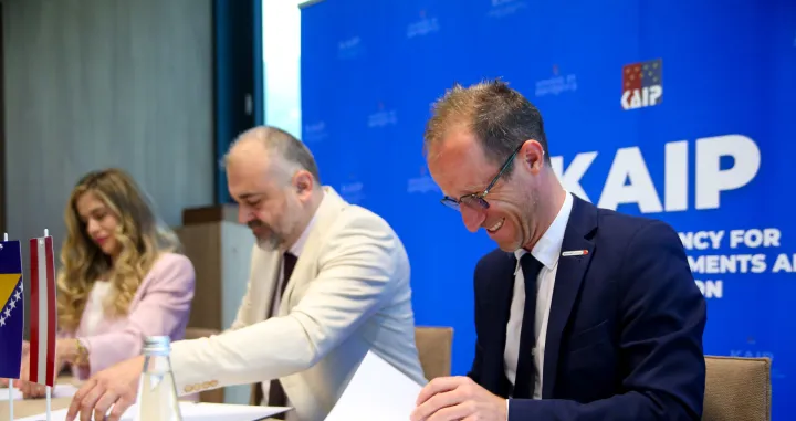 Potpisivanja sporazuma o saradnji između KAIP-a i Vienna Business Agency (VBA)/Damir Deljo