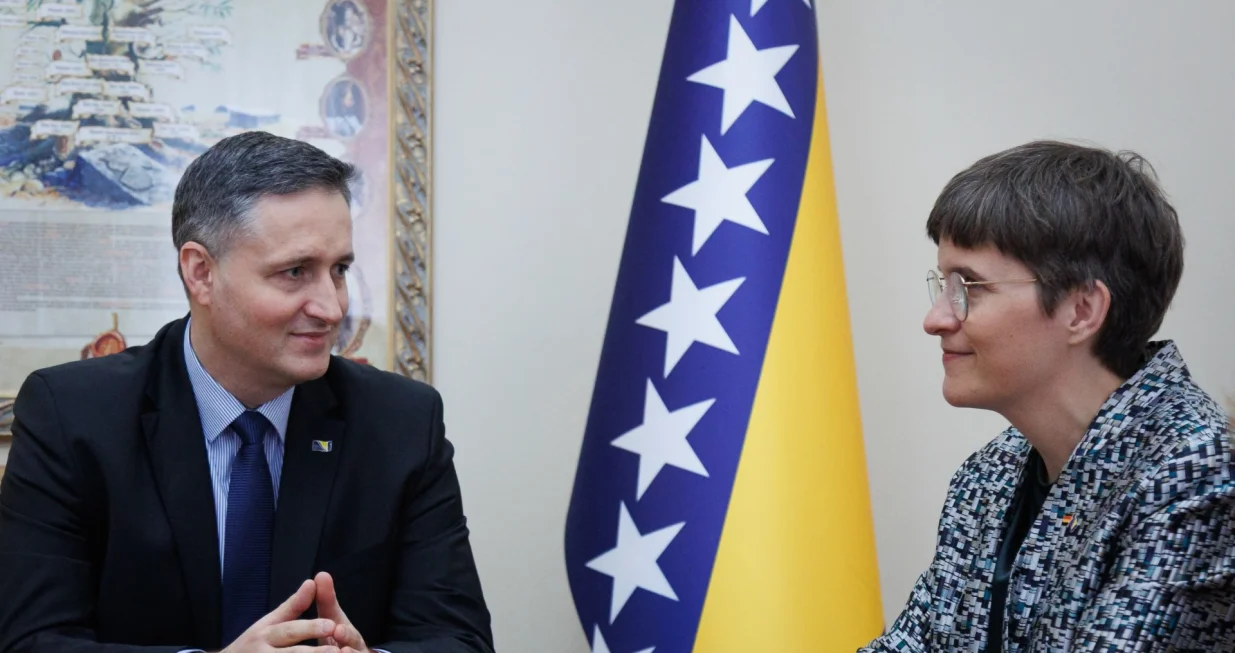 Denis Bećirović i njemačka ministrica Anna Luhrmann, sastanak/