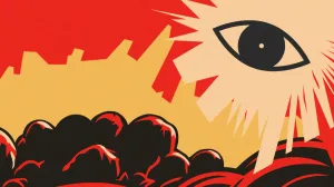 Bacil fašizma, vizual za kolumnu Gojka Berića/Benjamin Krnić