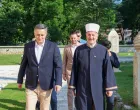 Denis Bećirović i muftija goraždanski Remzija-ef. Pitić u Foči//