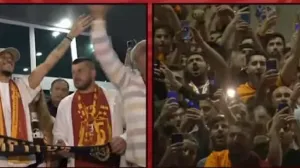 Leroy Sane - navijači Galate (FOTO: Screenshot)