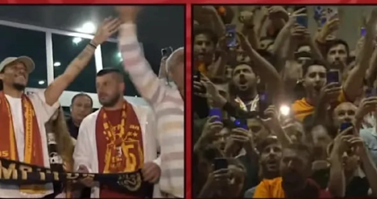 Leroy Sane - navijači Galate (FOTO: Screenshot)