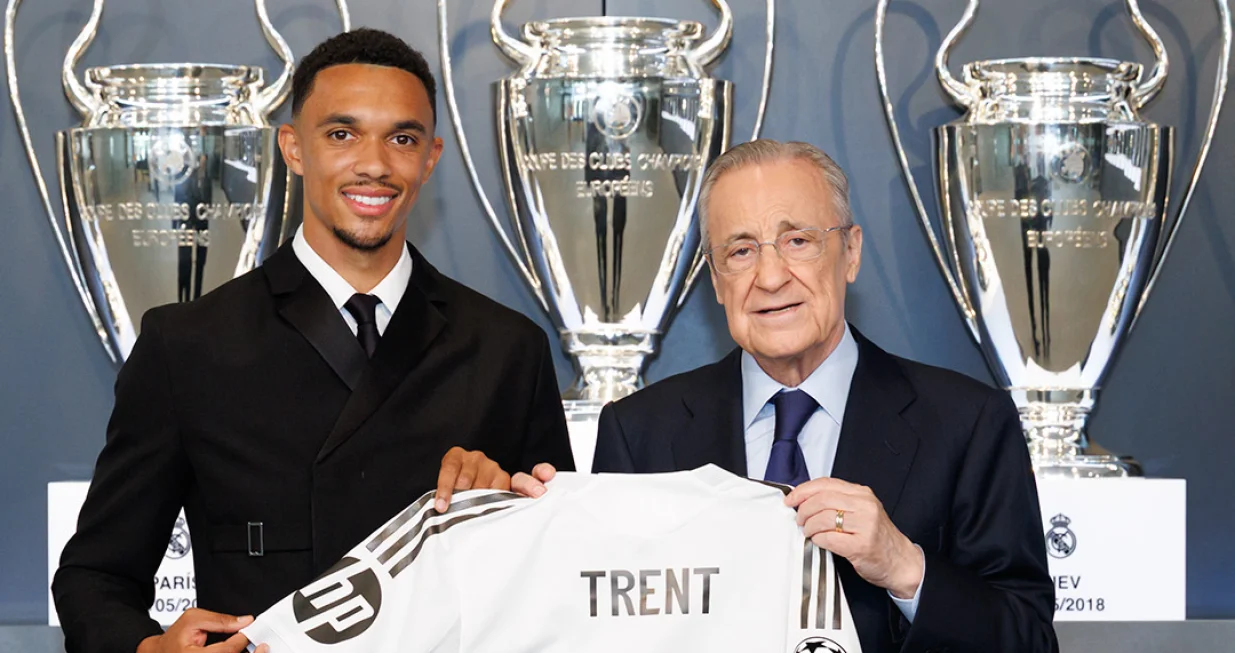 Trent na predstavljanju u Real Madridu (FOTO: Real Madrid)