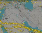 Nebo iznad Irana i Iraka/Flightradar24