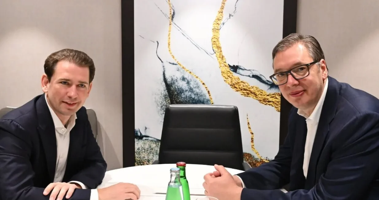 Aleksandar Vučić i bivši austrijski kancelar Sebastian Kurz/Facebook