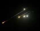 Missiles launched from Iran are intercepted, as seen from the city of Ashkelon, Israel, June 13, 2025. REUTERS/Amir Cohen/Amir Cohen