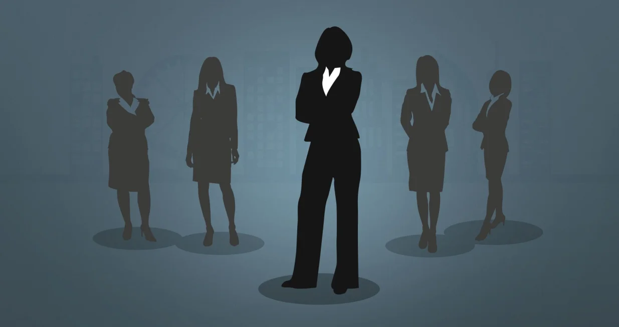 Žene u biznisu liderstvo ilustracija/