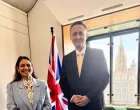 Priti Patel i Denis Bećirović u Londonu//