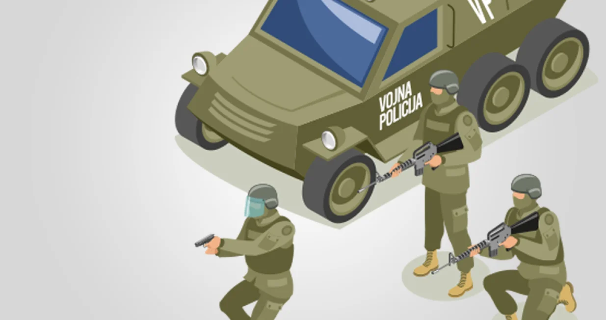 Kolumna Đure Kozara: Operativna vojna policija/Ilustracija/Benjamin Krnić