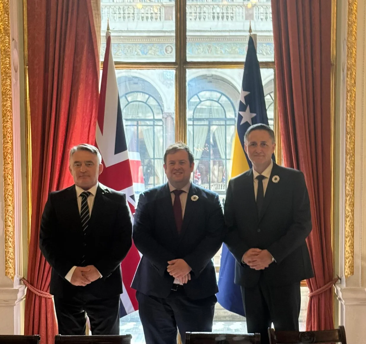 Željko Komšić, Stephen Doughty i Denis Bećirović//