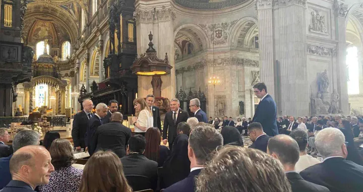 30. godišnjica genocida u Srebrenici, komemoracija u katedrali Sv. Pavla u Londonu; organizator: Remembering Srebrenica//