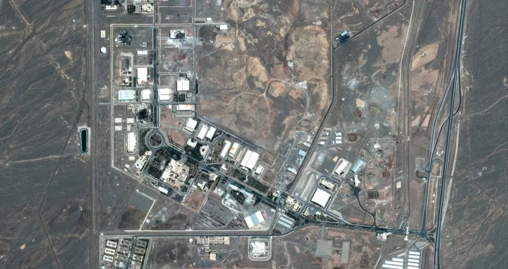 A satellite image shows the Natanz nuclear facility in Iran after airstrike in Iran in this handout image dated June 15, 2025. Maxar Technologies/Handout via REUTERS THIS IMAGE HAS BEEN SUPPLIED BY A THIRD PARTY. MANDATORY CREDIT. NO RESALES. NO ARCHIVES. MUST NOT OBSCURE LOGO/Maxar Technologies