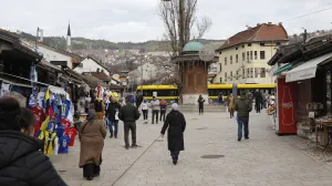 sarajevo januar barščaršija šetnja bašte turisti/Senad Gubelić