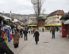 sarajevo januar barščaršija šetnja bašte turisti/Senad Gubelić