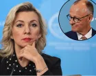 Marija Zaharova, Friedrich Merz//