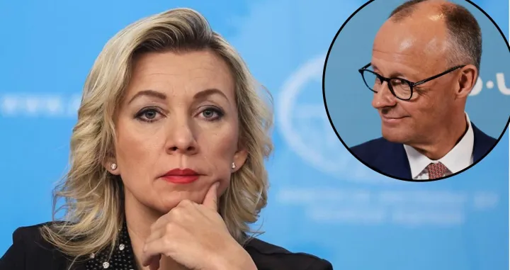 Marija Zaharova, Friedrich Merz//