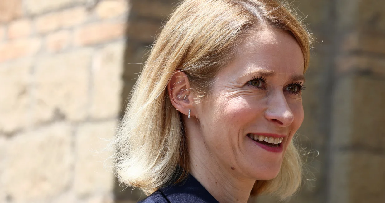 European Union High Representative for Foreign Affairs and Security Policy Kaja Kallas walks, on the day of a meeting on the latest developments in Ukraine and security in Europe, at Villa Madama in Rome, Italy, June 12, 2025. REUTERS/Guglielmo Mangiapane/Guglielmo Mangiapane