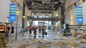 Pogođena bolnica Soroka u izraelskom gradu Be'er Sheva//