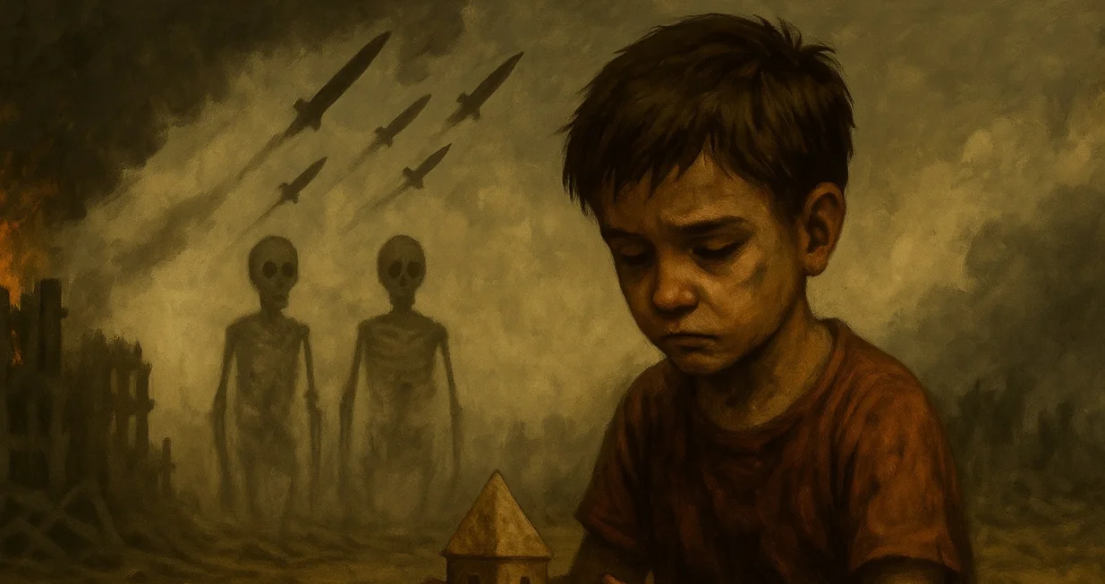 Krajišnik kolumna Gaza ilustracij/