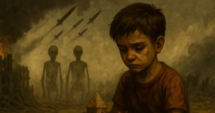 Krajišnik kolumna Gaza ilustracij/