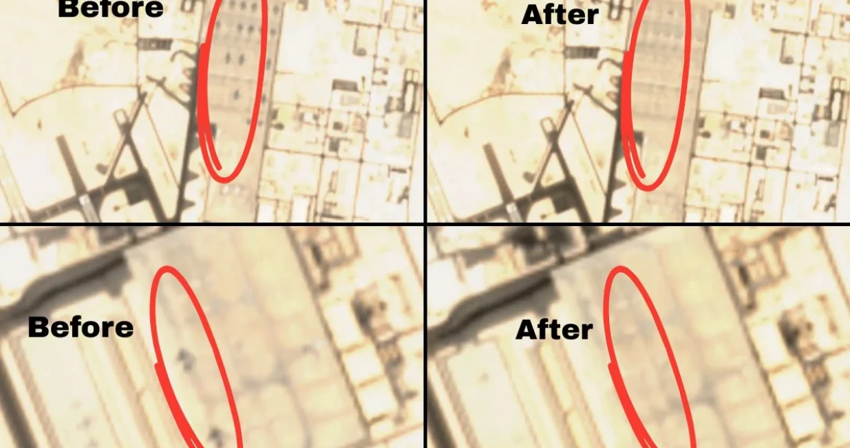 vojna baza u kataru, avioni, amerika, sad/Screenshot