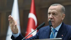 Turski predsjednik Recep Tayyip Erdogan u srijedu obratio se prisutnima na sastanku parlamentarne grupe Stranke pravde i razvoja (AK) u glavnom gradu Ankari. (TUR Presidency/Murat Kula - Anadolu Agency)/