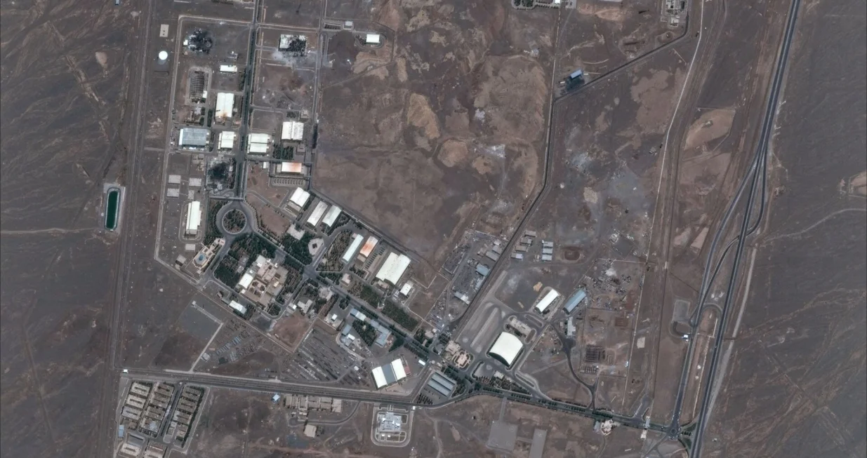 A satellite image shows the Natanz nuclear facility after airstrike in Iran in this handout image dated June 14, 2025. Maxar Technologies/Handout via REUTERS/Reuters