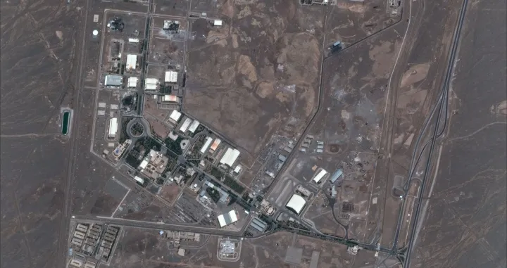 A satellite image shows the Natanz nuclear facility after airstrike in Iran in this handout image dated June 14, 2025. Maxar Technologies/Handout via REUTERS/Reuters
