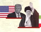 Vizual za kolumnu Milana blagojevića, Donald Trump, napad na iran/Benjamin Krnić