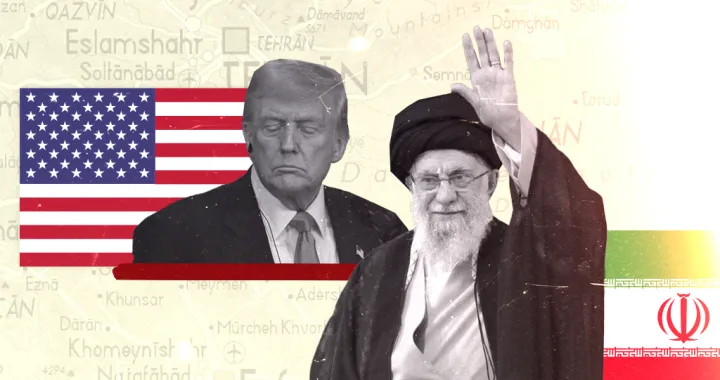 Vizual za kolumnu Milana blagojevića, Donald Trump, napad na iran/Benjamin Krnić