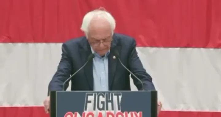 bernie sanders, govor, napad, iran/Screenshot