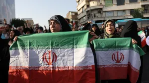 People attend a protest against the U.S attack on nuclear sites, amid the Iran-Israel conflict, in Tehran, Iran, June 22, 2025. Majid Asgaripour/WANA (West Asia News Agency) via REUTERS ATTENTION EDITORS - THIS PICTURE WAS PROVIDED BY A THIRD PARTY/Majid Asgaripour