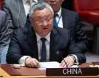 China's Permanent Representative to the UN, Fu Cong, addresses delegates during a meeting of the United Nations Security Council, following U.S attack on Iran's nuclear sites, at UN headquarters in New York City, U.S., June 22, 2025. REUTERS/Eduardo Munoz/Eduardo Munoz